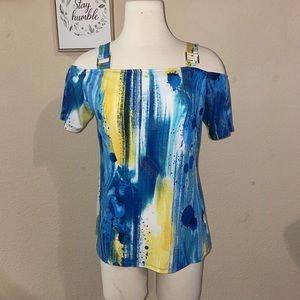 Dusak Blouse Off Shoulder Glitter Size Large